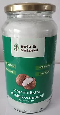 Organic Extra Virgin Coconut Oil Raw-Cold-pressed 500ml X 02 - Sri Lanka-Genuine • £10.99