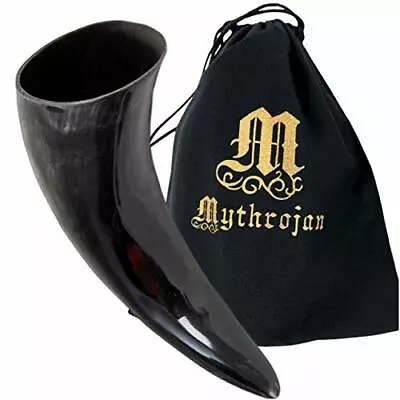 Viking Drinking Horn 1.75 Litres Large Wine Mead Beer Ale Gift For Men And Women • $22.99
