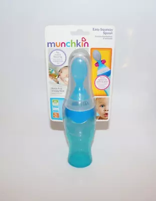 NEW - Munchkin - Easy Squeezy Spoon - Blue • $11.99