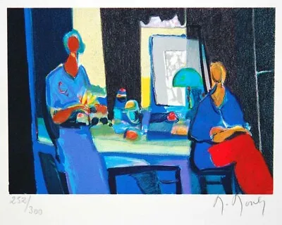 MARCEL MOULY  La Lampe Verte  1993 Unframed Lithograph Hand Signed Edition 300 • $900