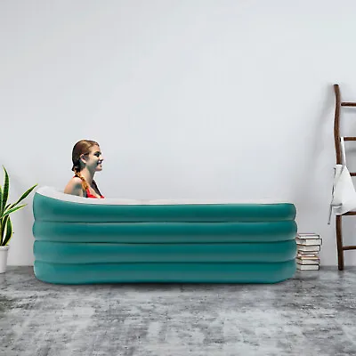 Foldable Bathtub Adult Large Shower Soaking Folding Water Spa Bath Tub Portable • $63