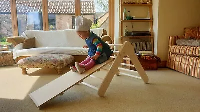 £184 • Buy Pikler Triangle / Toddler Indoor Climbing Frame And Slide Set