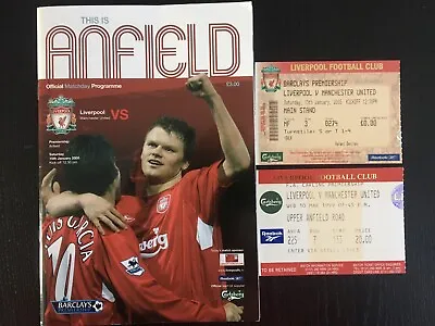 £10 • Buy Liverpool V Manchester United Programme And Match Tickets +Liverpool Shrewsbury
