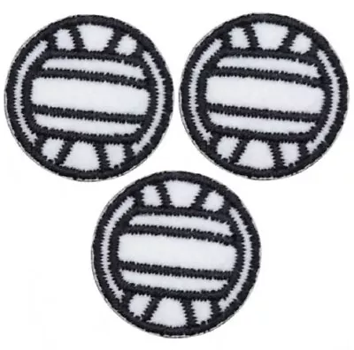 Mini Volleyball Applique Patch - Sports Athletic Badge 1  (3-Pack Iron On) • $3.75