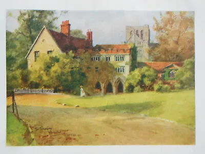 £7.99 • Buy Original Edwardian 1909 HAMPSHIRE Print Of The Deanery, Winchester, Wilfrid Ball