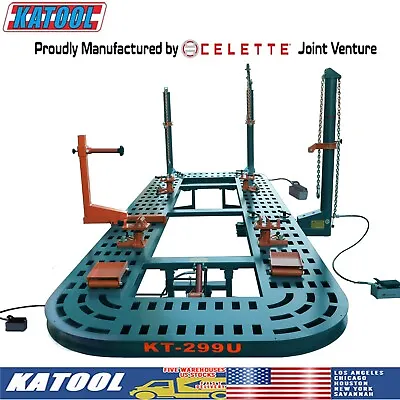 Katool 22 Feet 4 Towers Auto Body Frame Machine With Clamps Hooks Tools Cart • $15500