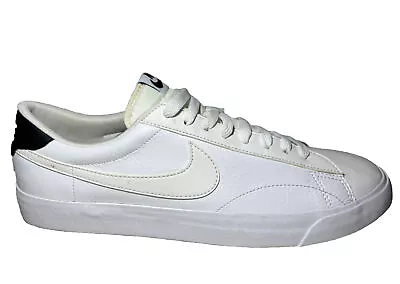 NIKE US10 Men's Nike Tennis Classic AC ND Trainers White Black End Leather Upper • $39.95