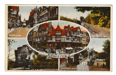 £1.20 • Buy Old Multi-View Postcard Of Chester 