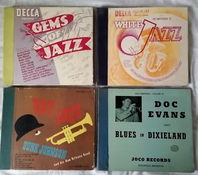 FOUR Vintage 78 Rpm Jazz Albums - Twenty Records In All • $30