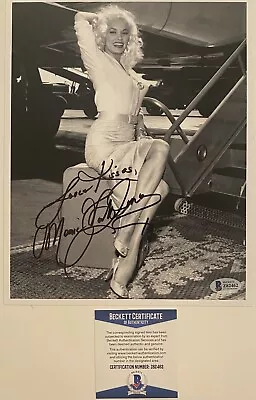 Mamie Van Doren Signed Autographed 8x10 Photo Sexy Blonde Bombshell Beckett ￼ • $169.99