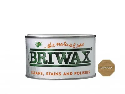 Toluene Free Wax Polish Dark Oak Briwax 370g Clean And Polish To A Natural Sheen • £18.19