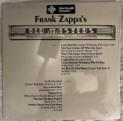 Frank Zappa – The Old Masters Box One Barking Pumpkin Records BPR-7X4 SEALED • $69.99