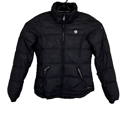 GAASTRA Puffer Jacket Womens SMALL Black PR-G Light Full Zip Polyamide Outdoor • $35.36