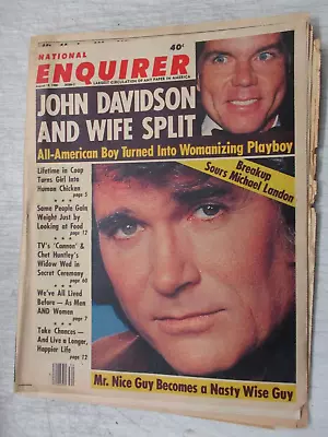 National Enquirer Magazine August 19 1980 Michael Landon Marriage Chet Huntley • $27.95