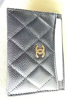 $570 • Buy Chanel Black Caviar Card Holder. New. Authentic.