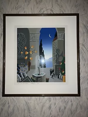 Signed Dated Thomas McKnight B.A.7 W/ Correction 1/25/83 Serigraph Neptune Court • $575