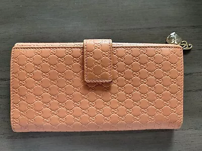 GUCCI Micro Guccissima Leather Wallet With Crystal 🧡 Charms 282540 *US Seller* • $99