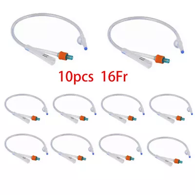 Medical Disposable Double Lumen Silicone Urinary Tube Sterilization 16Fr 2 Way • $11.03