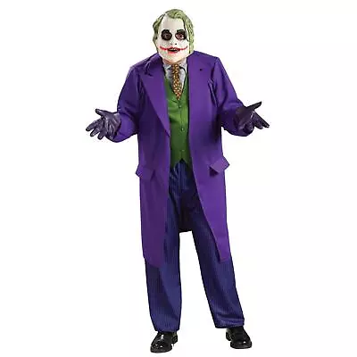 £38.87 • Buy Mens Official DC Dark Knight Joker Villain Costume & Mask Adult Fancy Dress