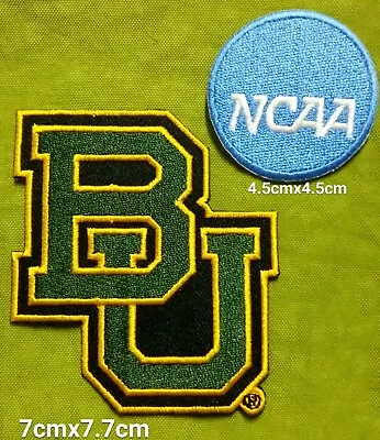 Baylor Bears BU+NCAA Logo Sport Embroidery IronsewPatch(From Thai By USPS) • $3.50