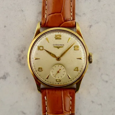 C.1953 Vintage Longines Calatrava Watch Ref.4858 Cal.27.0 In 14k Yellow Gold • £1041.78