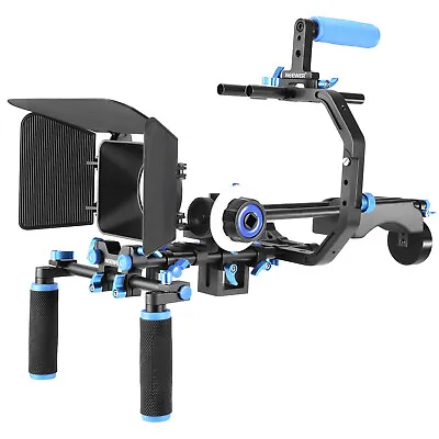 £151.99 • Buy Neewer Aluminum Film Movie Kit System Rig For DSLR Cameras£¬ Blue And Black