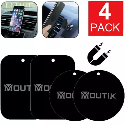 4x Replacement Metal Plate Disc For Magnetic Car Dash Phone GPS PDA Mount Holder • £2.94