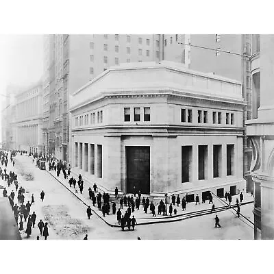 Underhill Corner 23 Wall Street New York 1914 Photo XL Wall Art Canvas Print • £19.99