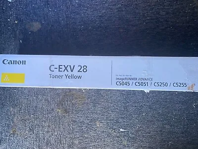 Genuine Canon C-EXV28 Yellow Toner ImageRUNNER C5045 C5051 C5250 C5255 A- • £35