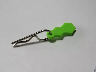 RC Body Clips And Pulls   Green Pulls W Silver Pins  Rc Buggy Body Pins 12pc • $8.99