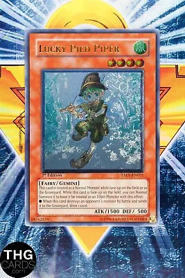 Lucky Pied Piper TAEV-EN021 1st Edition Ultimate Rare Yugioh Card • £16.99