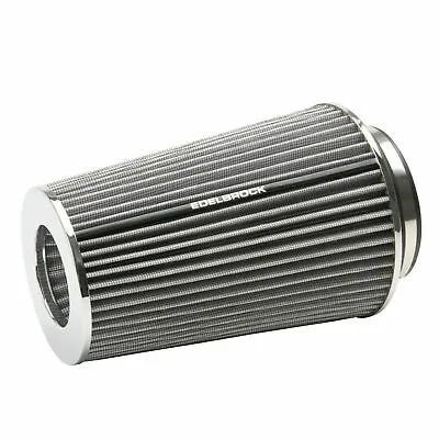 Edelbrock 43692 Pro-Flo White Tall Conical Air Filter With 3  3.5  And 4  Inlet • $16.99