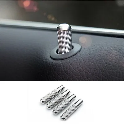 4x Silver Car Door Lock Pin Knob Button For Mercedes Benz C W205 GLC X253 E W213 • $8.53