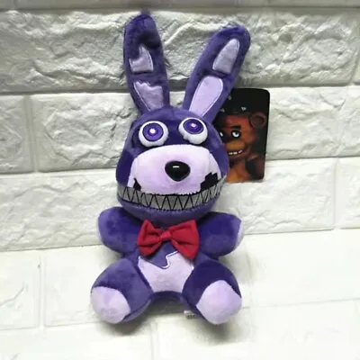 Cute FNAF Five Nights At Freddy's Horror Game Bonnie The Rabbit Plush Doll Toy • $9.52