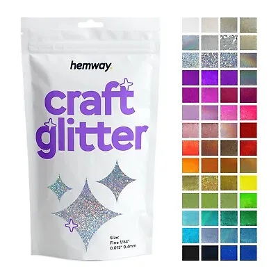 Fine Glitter Craft Cosmetic Candle Wax Melts Glass Nail Hemway 1/64  0.015  • £9.95