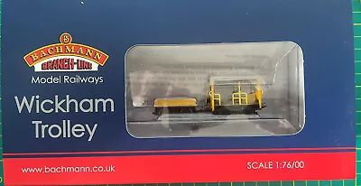 £45 • Buy Bachmann 00 Gauge Wickham Trolley Car In BR Engineers Yellow 32-992 - BNIB