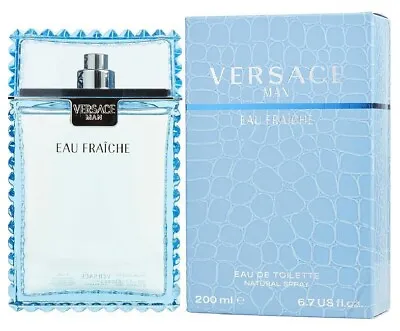 VERSACE MAN EAU FRAICHE * Versace 6.7 Oz / 200 Ml EDT Men Cologne Spray • $98.99