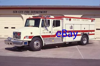 Fire Engine Photo Sun City FL-80 E-One Ladder Tender Truck Apparatus Madderom • $2.75