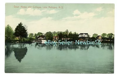 Lake Mahopac NY - DEAN HOUSE HOTEL & COTTAGES - Postcard Putnam County • $10