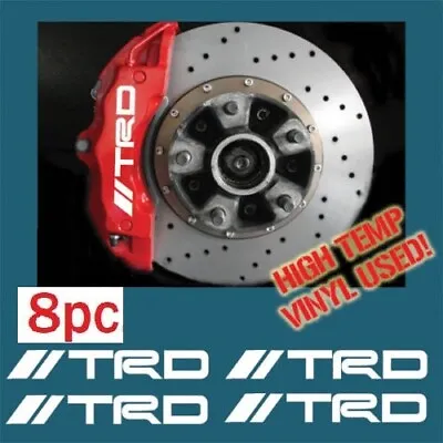 8pc Set TRD Brake Caliper Vinyl Sticker Decal Logo Graphics Emblem Toyota //TRD • $11.50