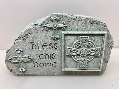 Bless This Home Resin Stone Rock Free Shipping • $23