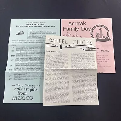 Wheel Clicks Pacific Railroad Society Monthly Newsletter Journal 1980 September • $12.99