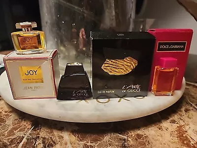 Vintage Perfume Miniature Lot: Dolce Gabanna Gucci Jean Patou • $99.99