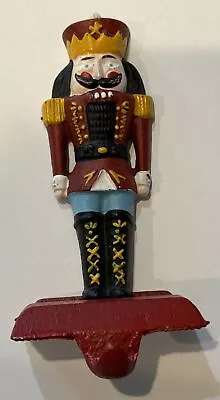 Nutcracker Stocking Holder Midwest Of Cannon Falls Cast Iron 6” Tall Vintage • $36.95