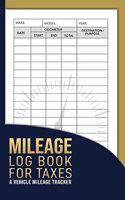 Mileage Log Book For Taxes Vehicle Mileage Log Book Keeping Log For Small • $8.89