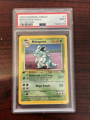 $12.50 • Buy 1999 Pokemon Jungle 1st Edition Nidoqueen Holo Rare 7/64 PSA 9 MINT