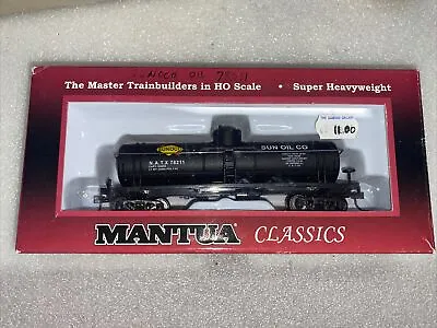 Mantua Classics Sunoco 40’ HO Single Dome Tank Car All Steps Brass Axles • $14.99