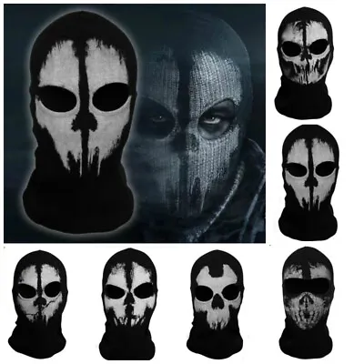 £9.67 • Buy Motorcycle Balaclava Ghost Skull Face Mask Shield Windproof Ski Mask Neck Warmer
