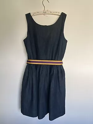 £30 • Buy Polo Ralph Lauren Girls Denim Look Lined Dress  11 Years. Worn Once.