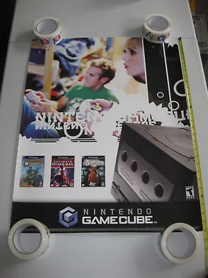 $74.99 • Buy Nintendo Gamecube System 28  X 22  Poster Nintendo Gamecube Promo Store Display